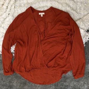 [Silence + Noise] Surplice Wrap Top